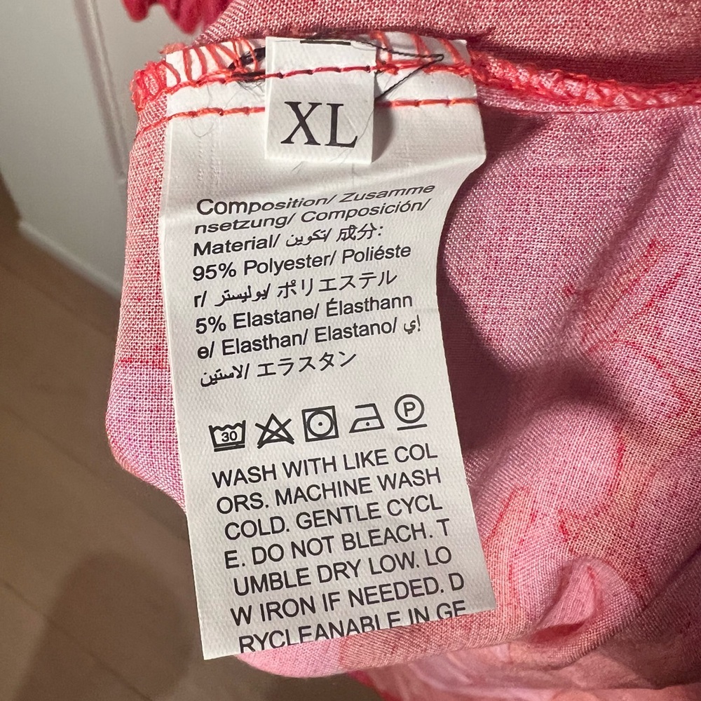 Red and Pink Floral Maxi Dress - Picture 6 of 6